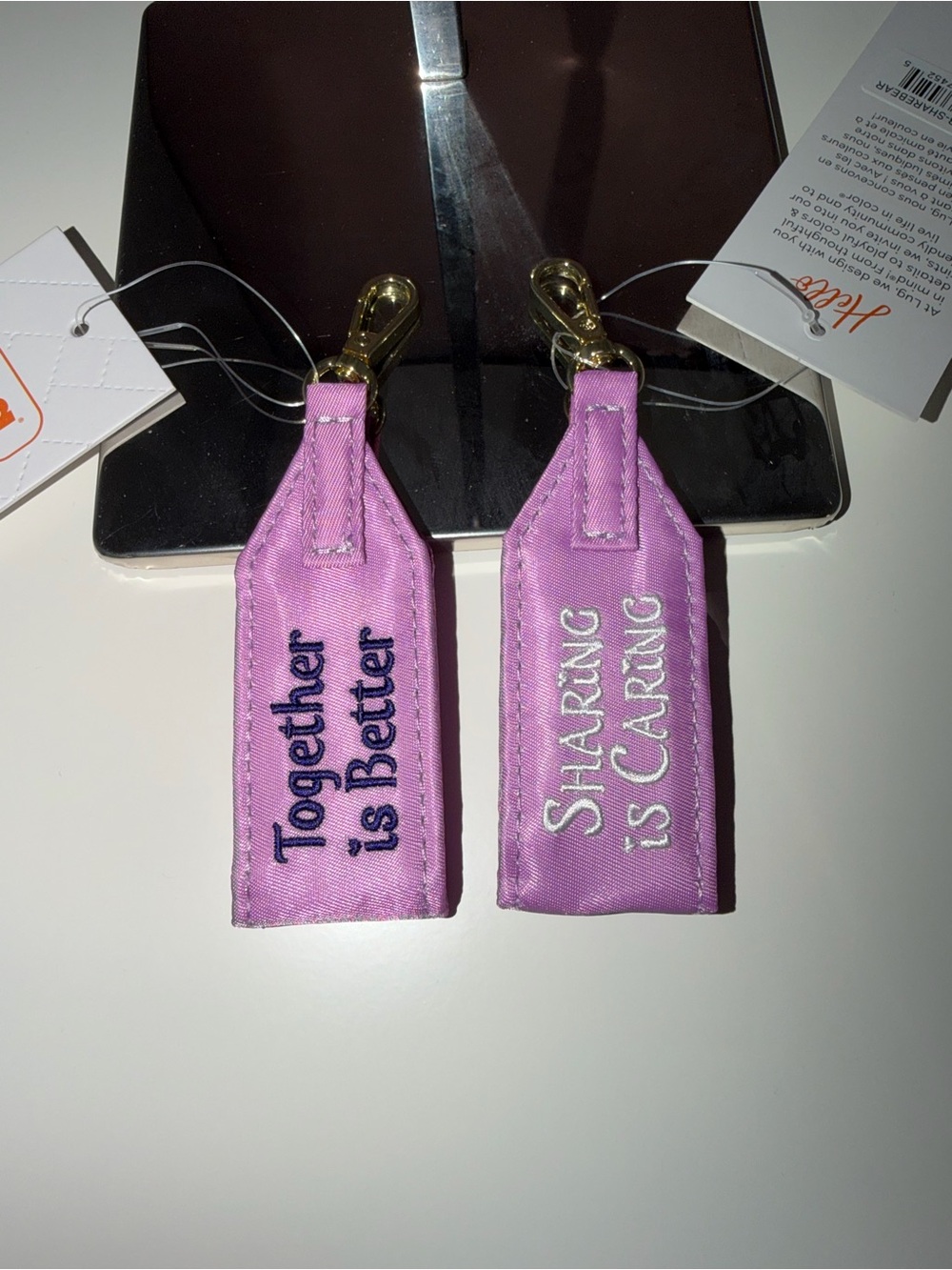 Care Bears x Lug Oversized Puller with Clasp NWT set of 2 Harmony & Share Bear - Picture 2 of 4